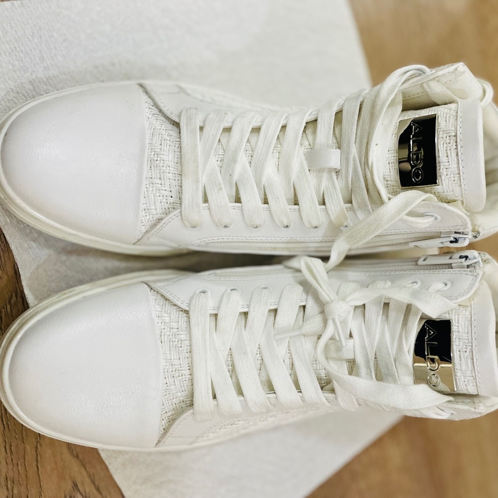 ALDO White high ~Top Sneakers